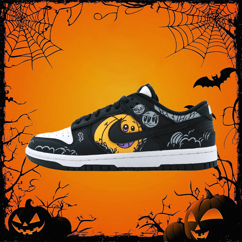 [Custom Halloween Pumpkin]  Dunk Skateboarding Shoes Unisex