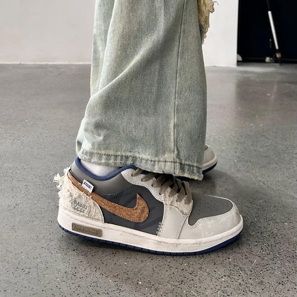 [Custom Land of Nowhere] Jordan 1 Low Skateboard Shoes