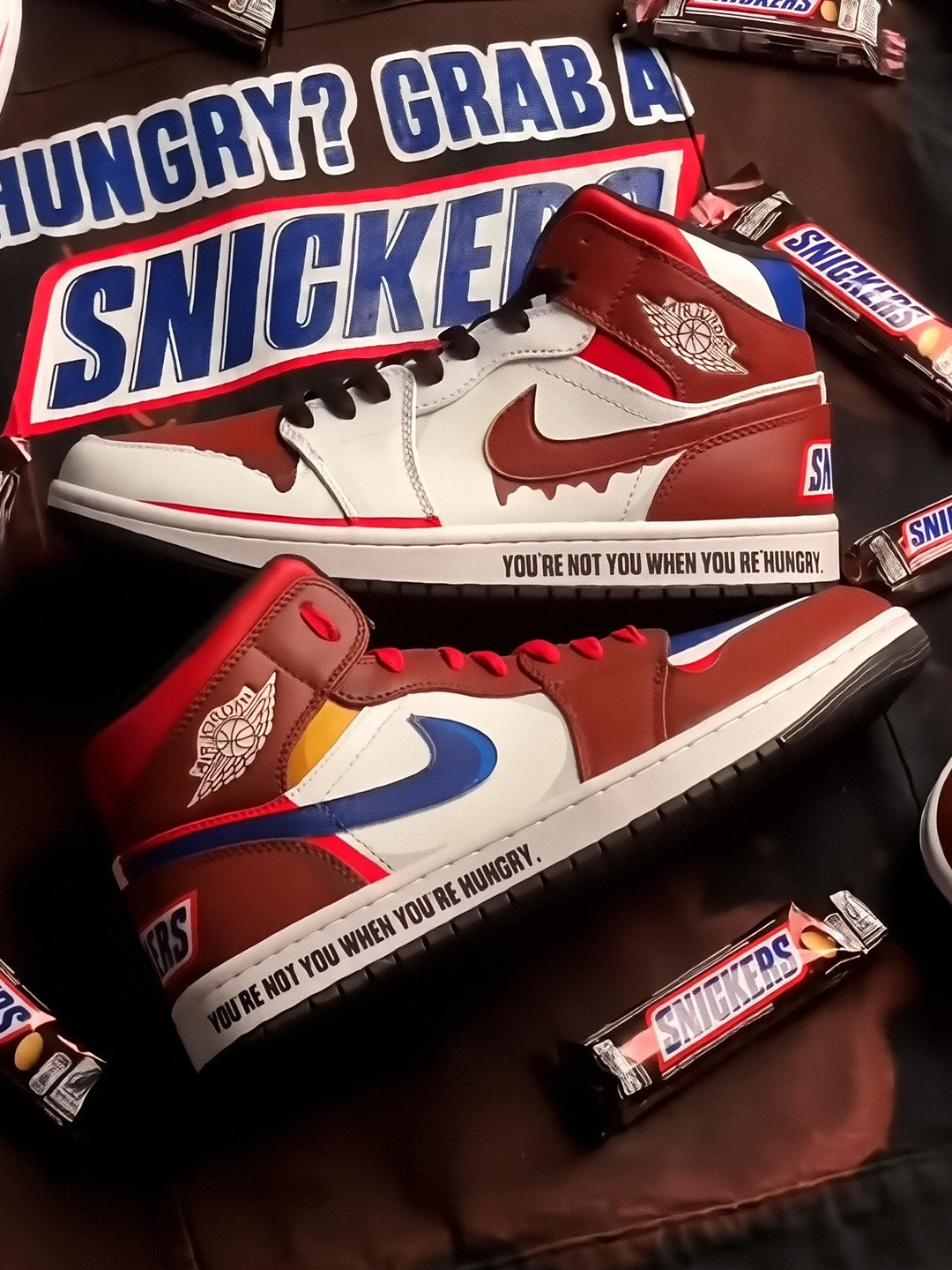 [Custom Snickers] Air Jordan 1 High Top Unisex Skateboarding Shoes