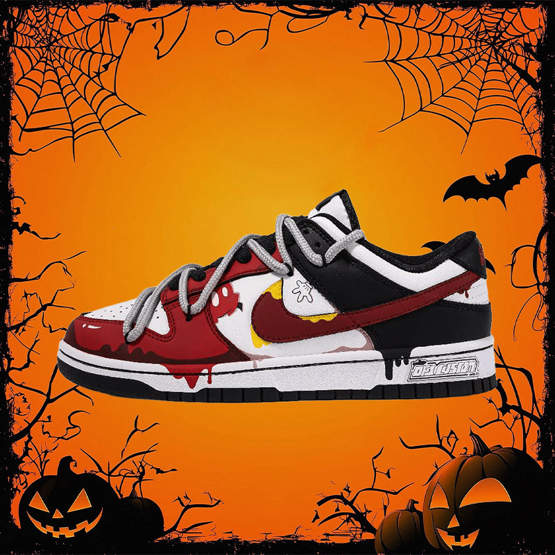 [Custom Halloween Romance]  Dunk Skateboarding Shoes Unisex