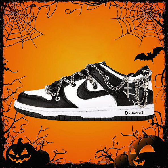 [Custom Retro devil and angel for women]  Dunk Skateboarding Shoes Women's