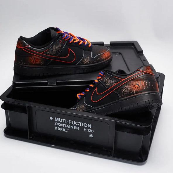 [Custom Male golden spotted butterfly]  Dunk Skateboarding Shoes Men