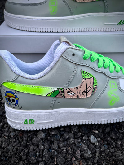 [Custom Zoro x Broly] Air Force 1 Skateboarding Shoes Unisex