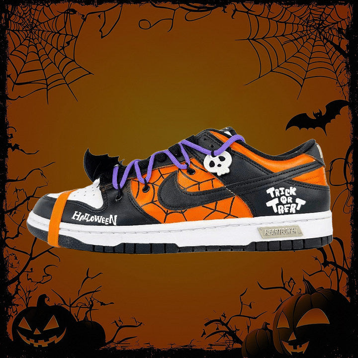 [Custom House of the Ghosts]  Dunk Skateboarding Shoes Men Low-top Orange