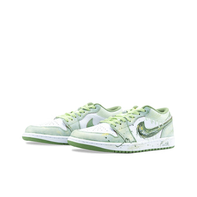 [Custom Tundra] Air Jordan Low - Top Skateboarding Shoes Unisex Green
