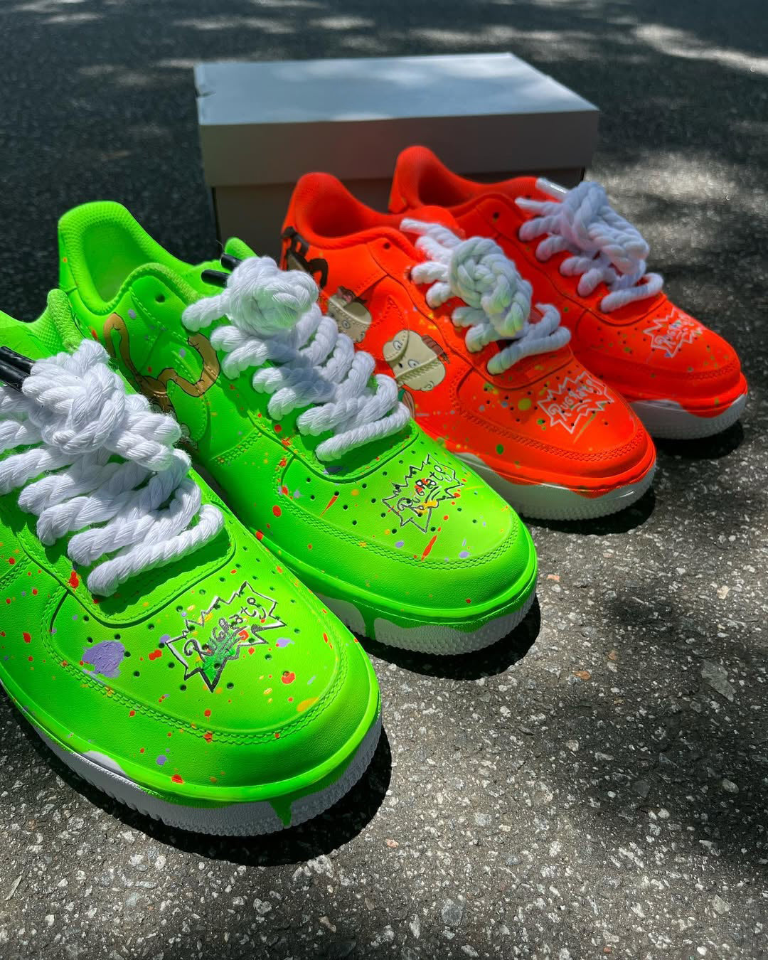 [Customized Rugrats x Hey Arnold! Chaos AF1] Air Force 1 Shoes Unisex Hand Painted