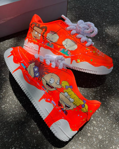 [Customized Rugrats x Hey Arnold! Chaos AF1] Air Force 1 Shoes Unisex Hand Painted