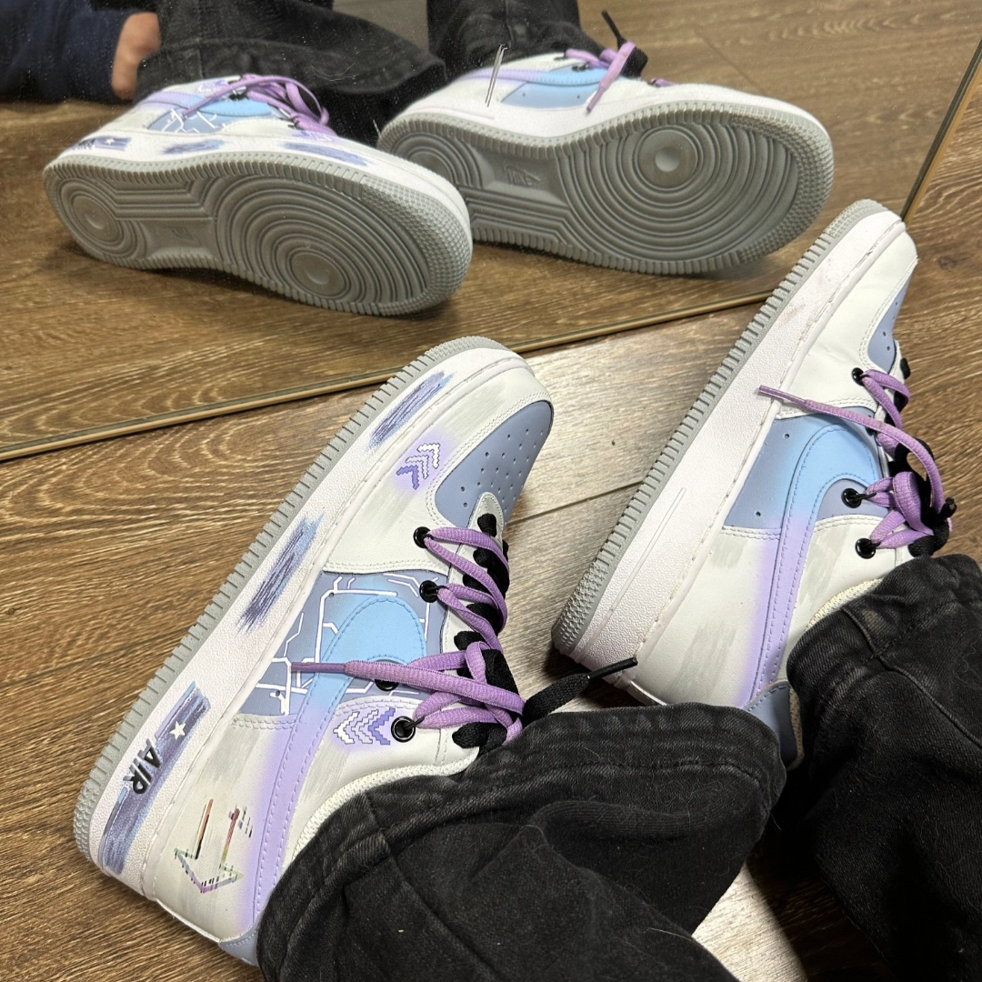 [Custom The future of Technology]  Air Force 1 Skateboarding Shoes Unisex