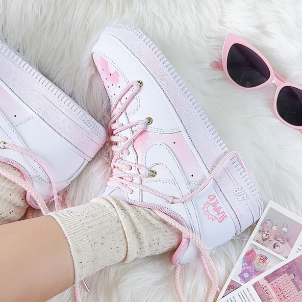 [Custom Summer Sparkling Water]  Air Force 1 Skateboarding Shoes Women's