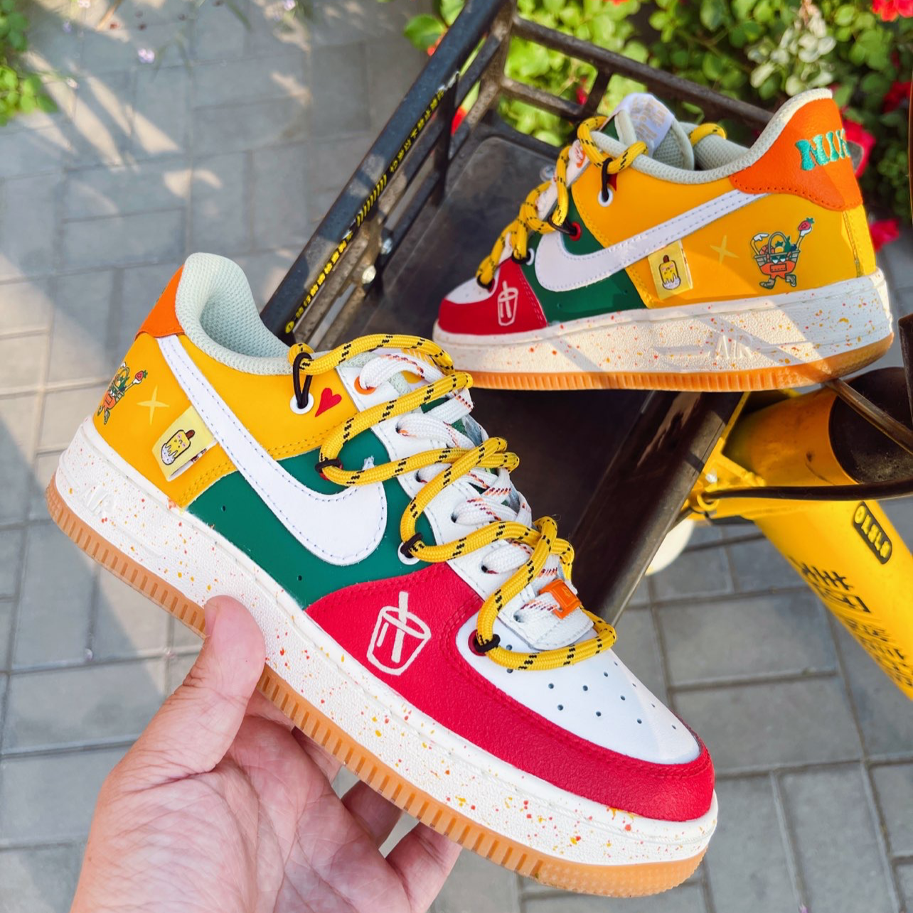 [Custom Women's juice convenience store]  Air Force 1 Skateboarding Shoes Women's