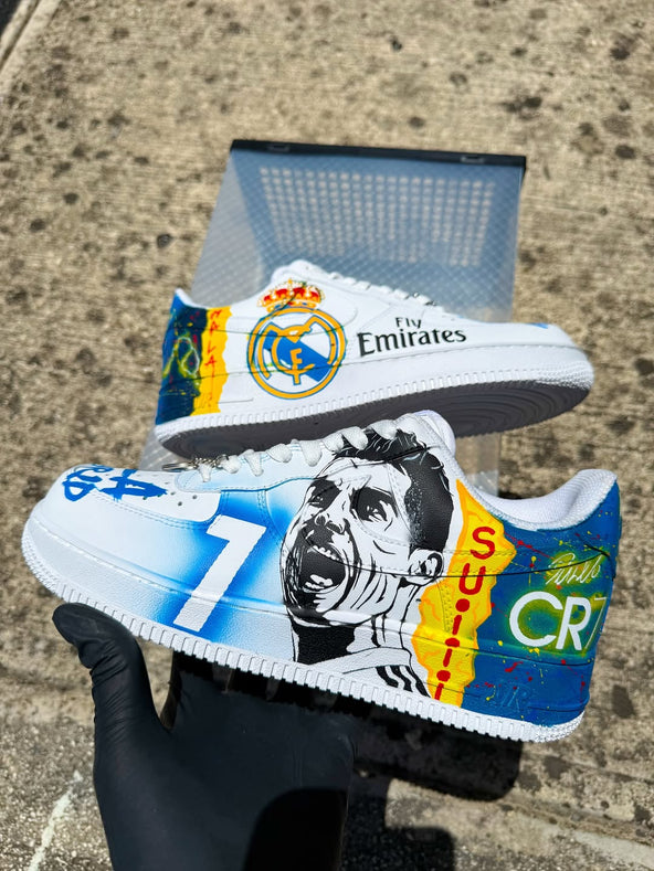 [Customized CR7⚽️Conquistador Hand-painted] Air Force 1 Low-top Shoes Unisex