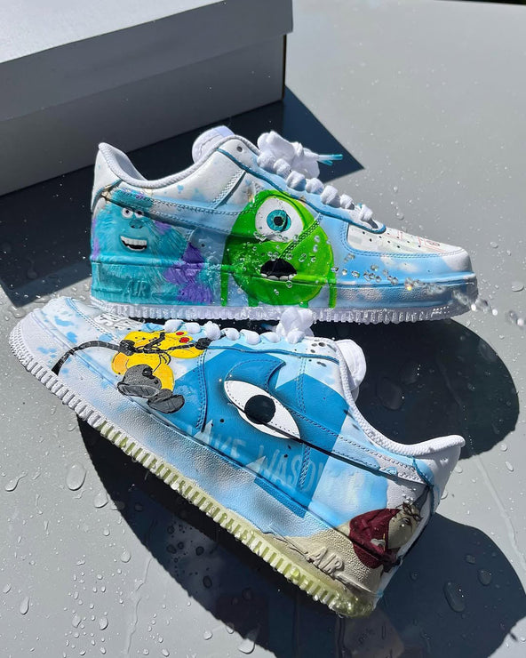 [Customized Monsters University] Air Force 1 Low-top Shoes Hand-drawn Unisex