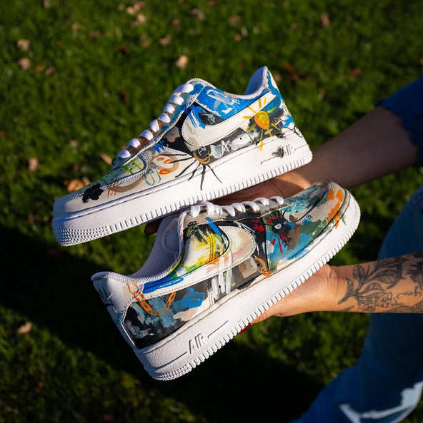 [Customized Strayed into the Palette - Hand Painted] Air Force 1 Low-top Shoes Unisex