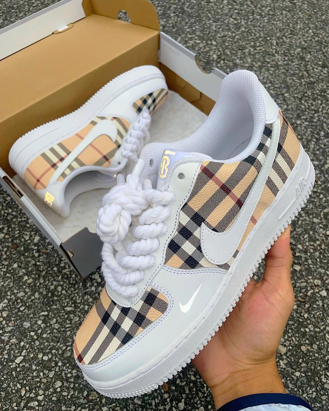 [Customized Tahitian] Air Force 1 Shoes Unisex Hand Painted Pink/White/Red/Blue