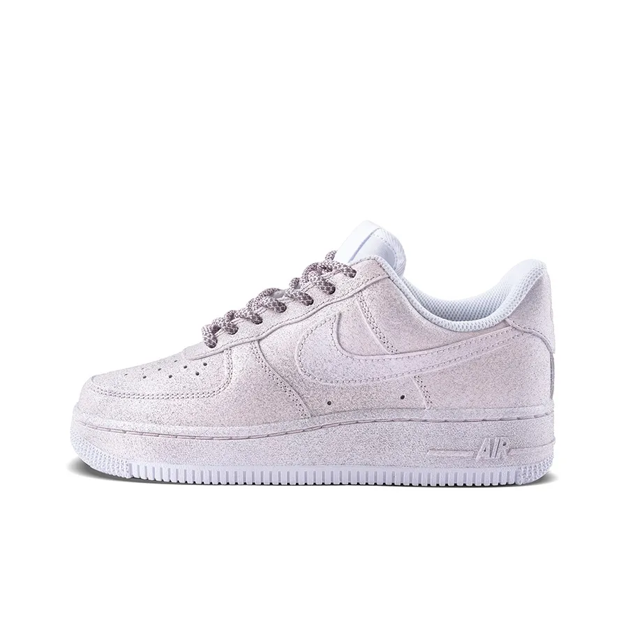 [Customized Aurora Dance, Full Stars] Air Force 1 Low-top Shoes Unisex White/Blue/Pink With Diamond Decoration