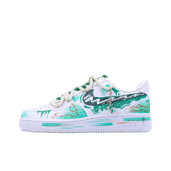 [Customized The Twelve Zodiac Signs: Aquarius - Fashionable Starry Sky] Air Force 1 Shoes Unisex