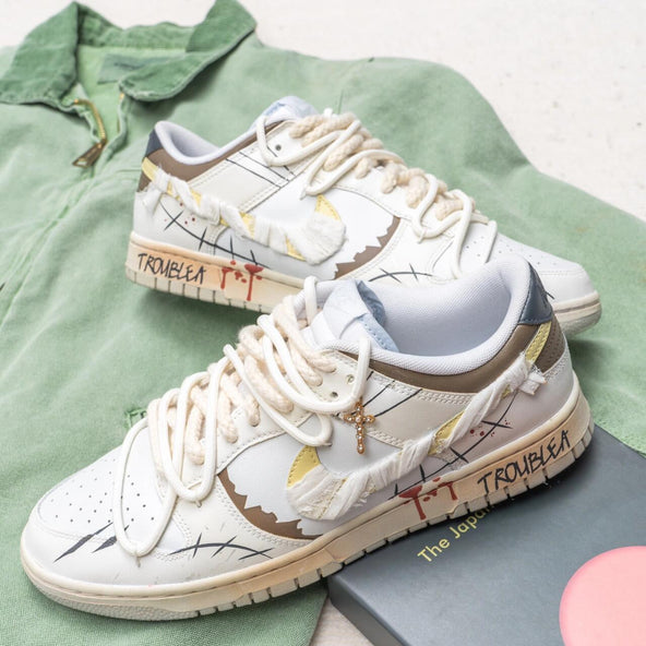 [Custom The Mummy of Halloween]  Dunk Skateboarding Shoes Men