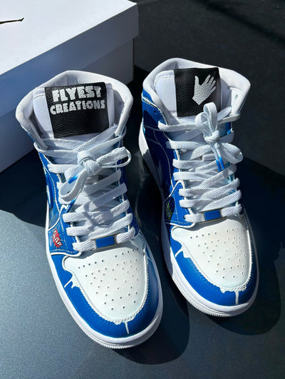 [Custom Power Slap 15] Jordan Air Jordan 1 Mid Unisex Skateboarding Shoes